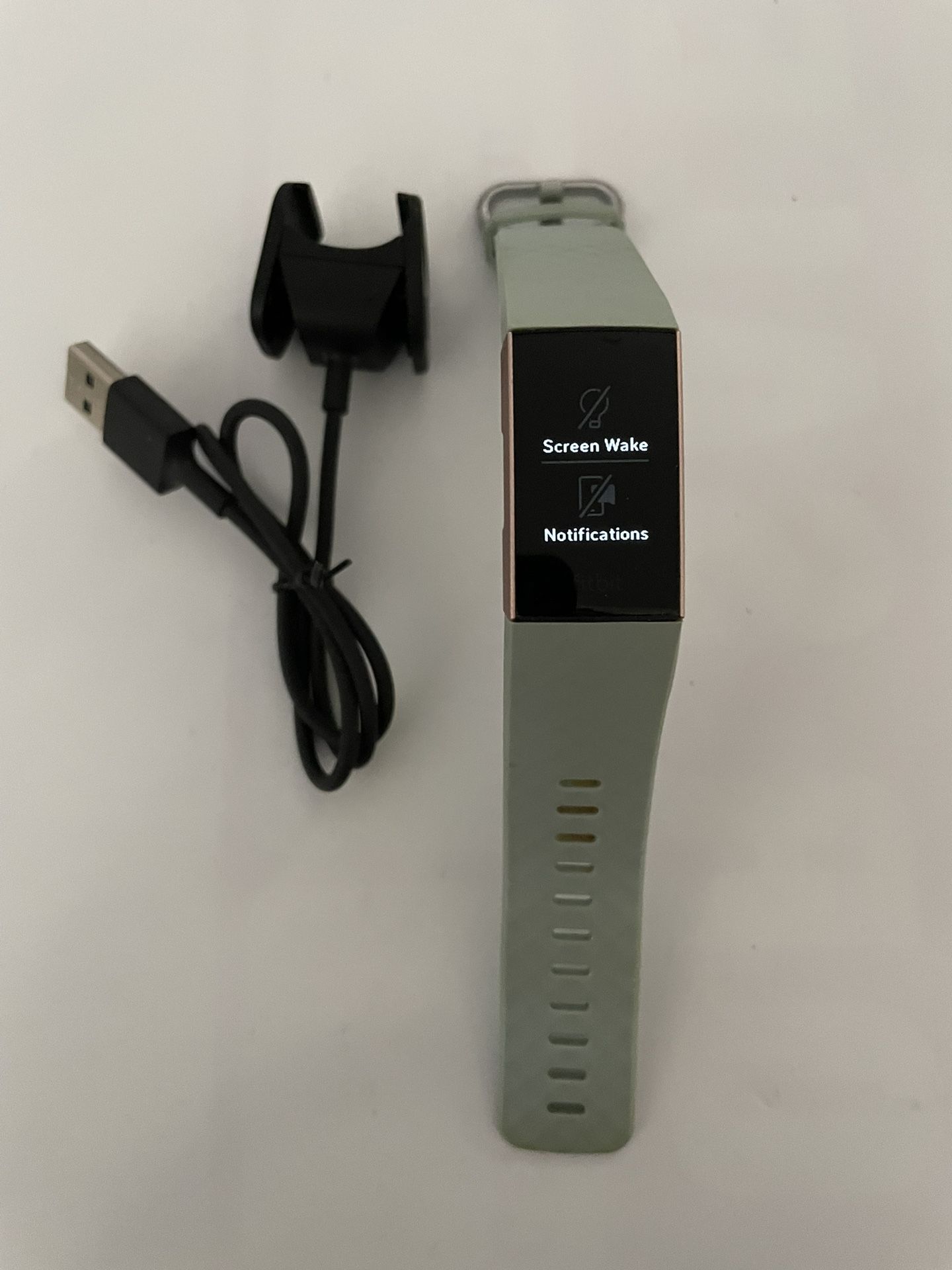Samsung Galaxy Fitbit Charge 3 Rose Gold With Pale Blue Band