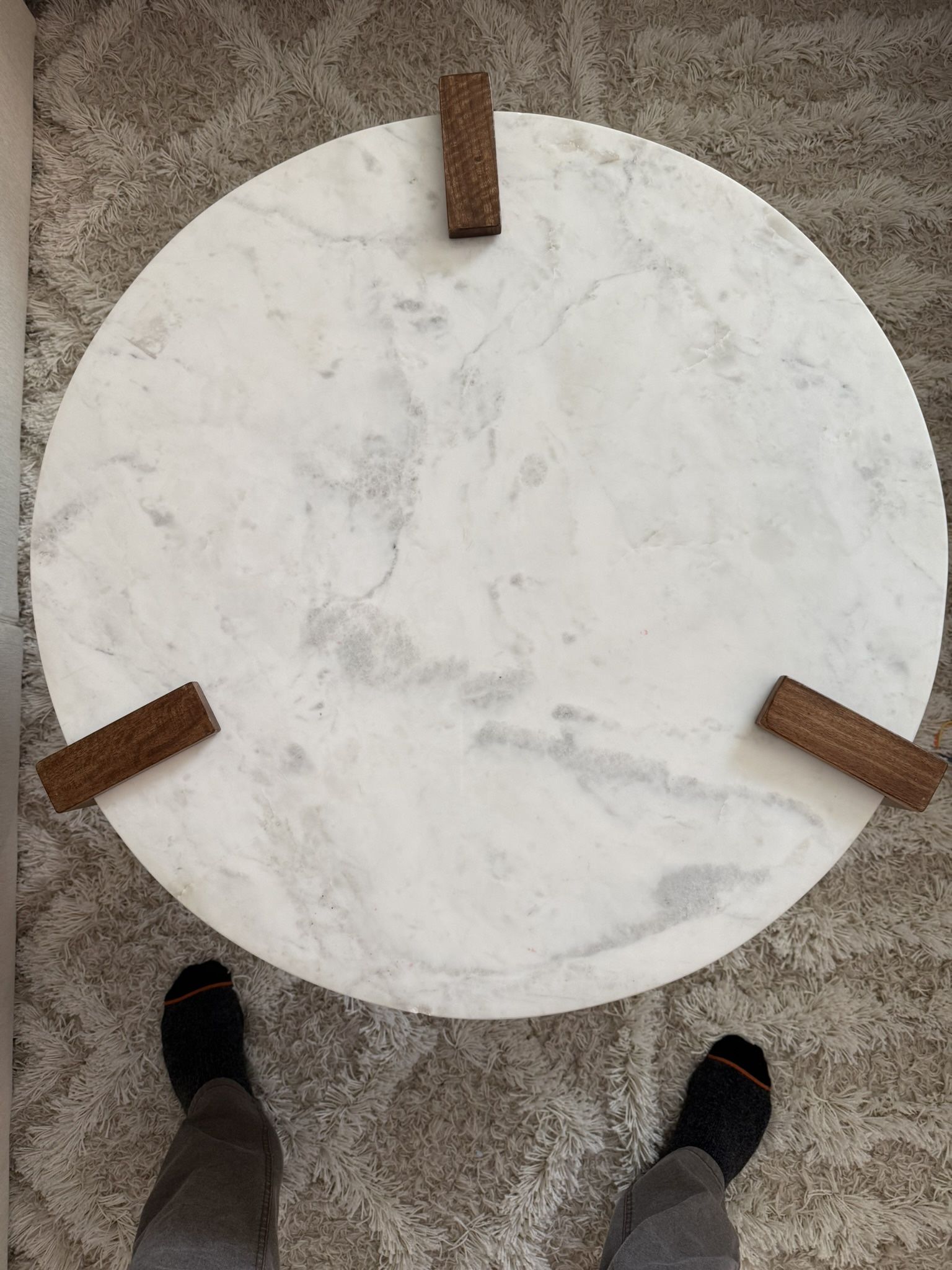 Marble And Wood Tables