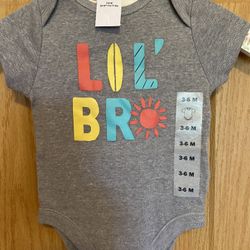 NWT Old Navy Baby Boys 3-6 Month  Lil’ Bro Bodysuit Onesie 