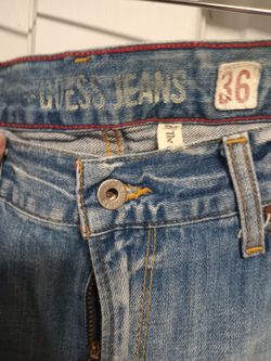 vintage guess jeans 38-32 wide baggy  distressed men's