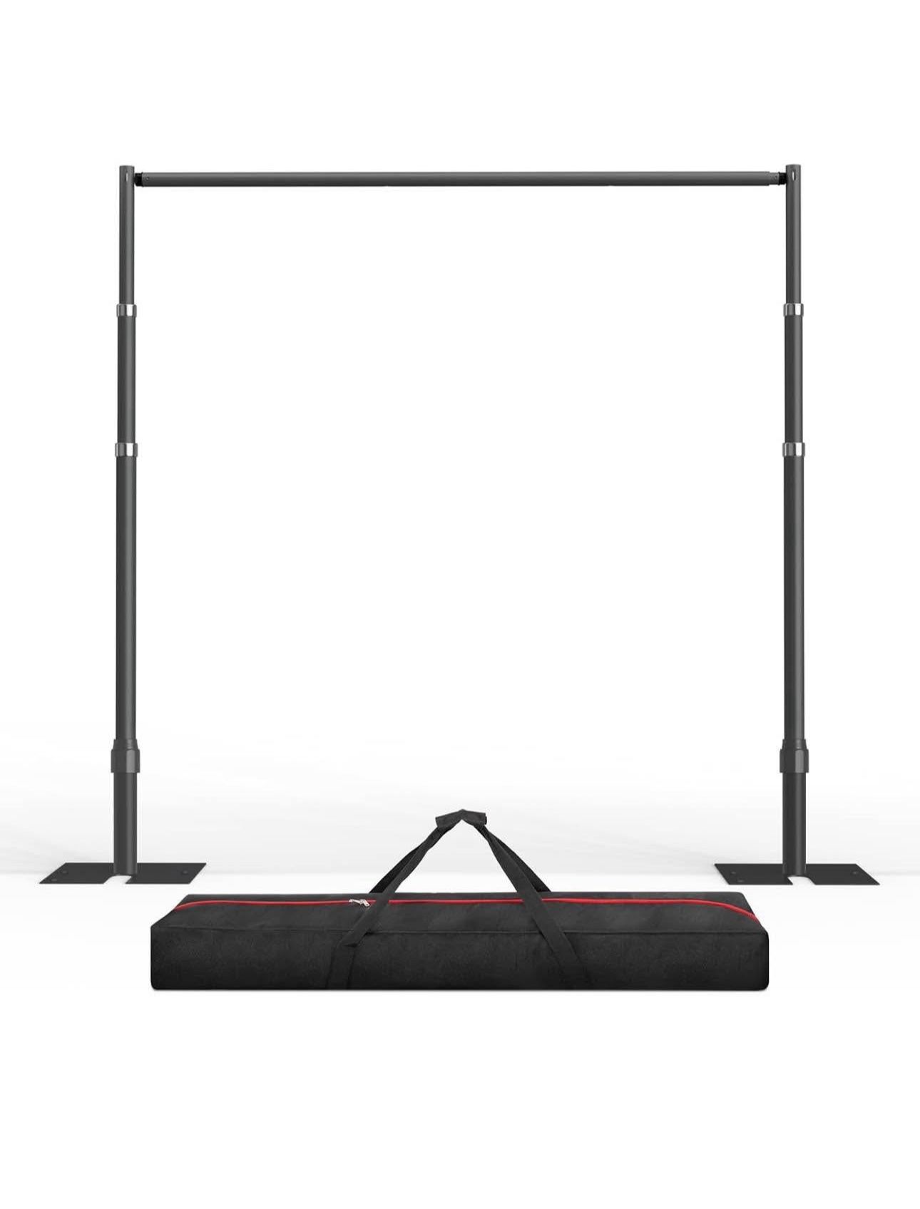 10ftx10ft  EMART Heavy Duty Adjustable Pipe and Drape Backdrop Stand, Black (Brand New)