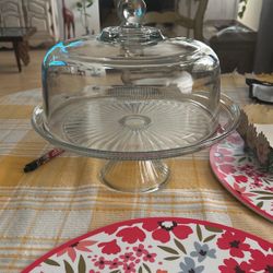 12” Glass Cake Stand 