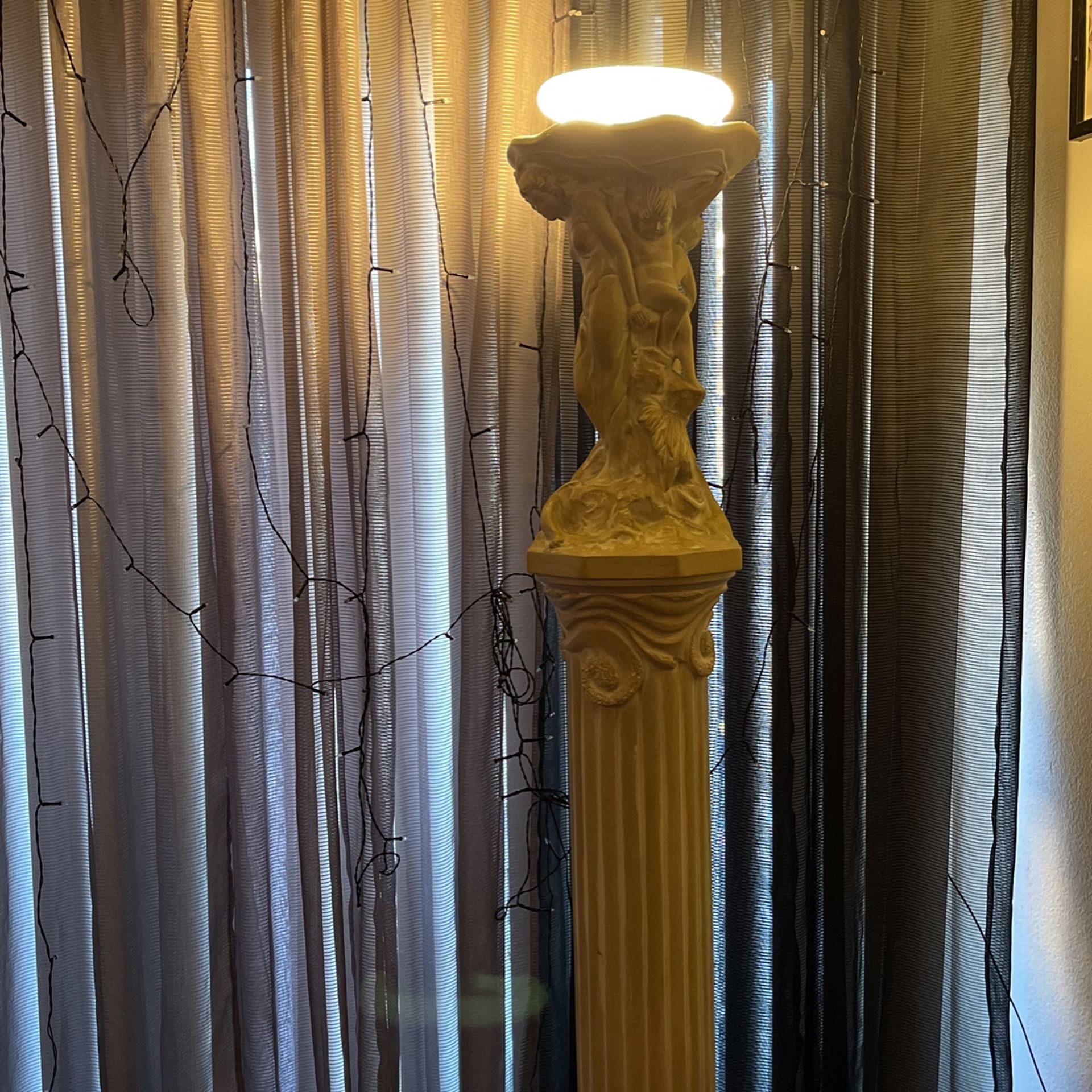 Tall  Greek Lamp