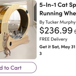 Opened Cat wheel, never used! Still brand new