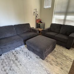 Couch , Loveseat And Ottoman 