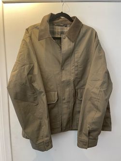 Tan Field Jacket with Corduroy Collar