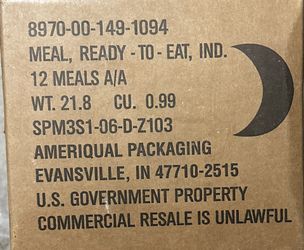 MRE Box Of 12