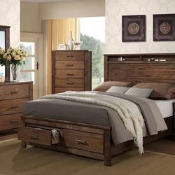 Queen Bed With Mattress 