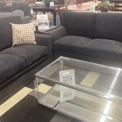 Fabric Sofa And Love Seat