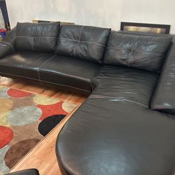 Black Leather Sofa