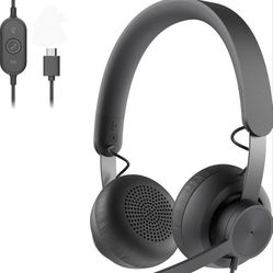 (New in Box) 
Logitech Zone 750 Wired On-Ear Headset with Advanced Noise-canceling Microphone, Simple USB-C and Included USB-A Adapter, Plug-and-Play 