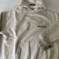 Fear of God essentials light oatmeal hoodie BIG SALE