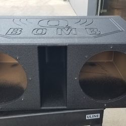 Qpower 12" Dual Vented Ported Subwoofer Enclosure Box