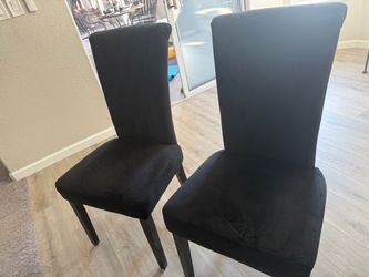 Black Dining chairs set of six