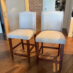 2 Barstools - padded