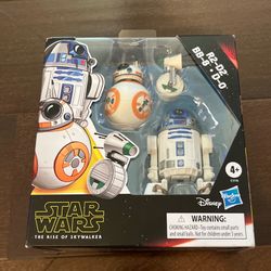 3 Pack Star Wars Galaxy of Adventures R2-D2, BB-8, D-O Action Figure NEW Sealed