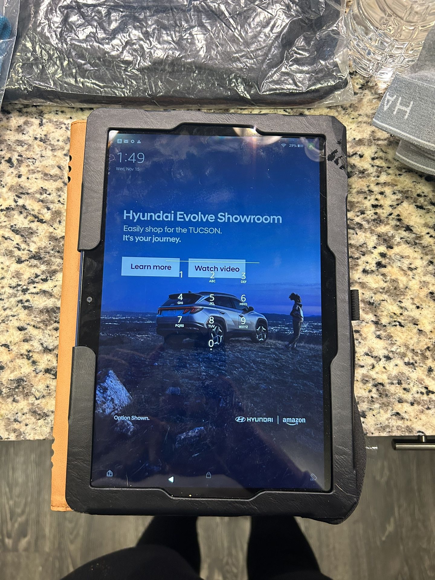 Blue Amazon Tablet