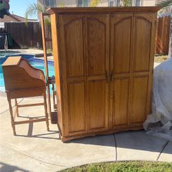Desk,Computer Cabinet And Display Cabinet 