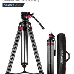 Neewer 200cm heavy duty tripod with fluid drag head
