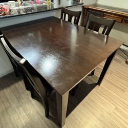 Dining Table With 4 Chairs
