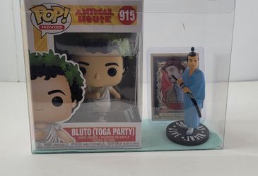JOHN BELUSHI: Funko Pop! #915 Animal House Bluto/SNL Samurai Figure/2013 Panini Golden Age #133 Actor John Belushi Card