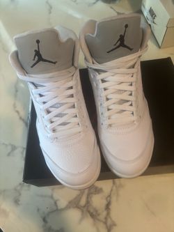 Jordan 5 white metallic