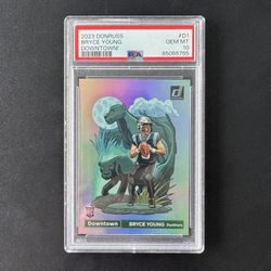 2023 Donruss Downtown #D-1 Bryce Young: Carolina Panthers PSA 10