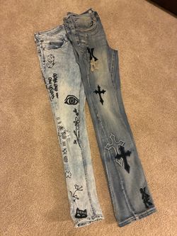 Graphic jeans size 32