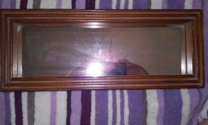 Vintage shadow box mirror.