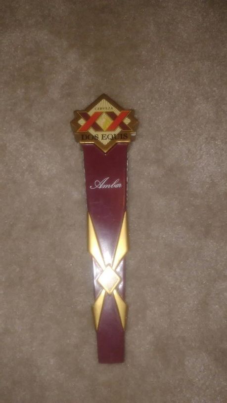 Dos Equis Amber Beer Tap Handle