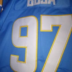LA CHARGERS JOEY BOSA STITCHED 2XL NFL ON FIELD NFL FOOTBALL JERSEY !