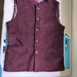 Maroon- colored ethnic vest (for male) - rarely used