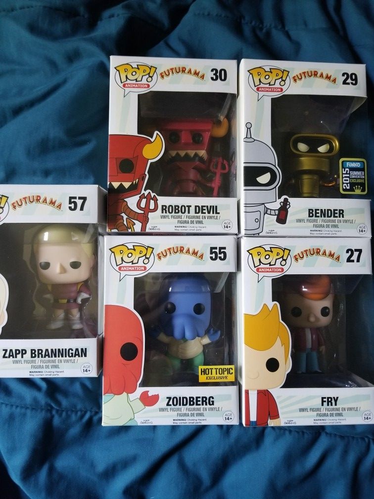 Funko Pops Futurama