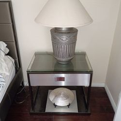 Nightstands 2 matching black and grey 40.00 each