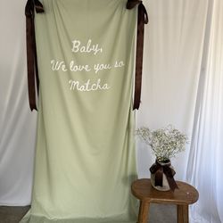 Fabric sign for babyshower