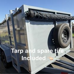 New 8x4x12 Hydraulic Utility Dump Trailer Loaded With Accessories 💎