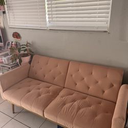 Pink Couch Futon 
