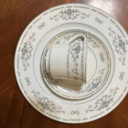 Diane Vintage Fine Porcelain China Plate, Cup And Saucer.  