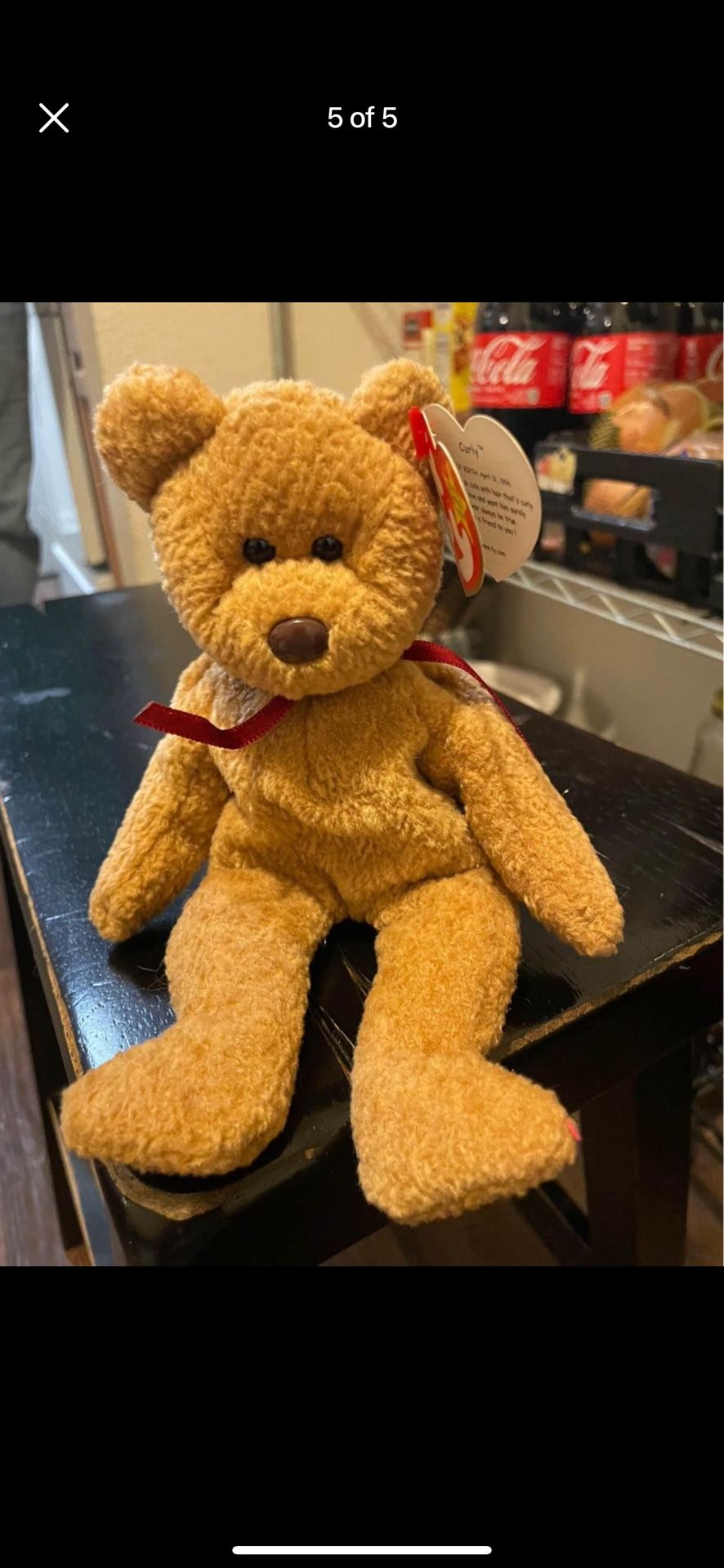 Curly Beanie Baby RARE RETIRED