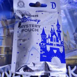 Disney Parks Disneyland 2025 Hidden Mickey 2 Pins Mystery Pouch - New Sealed