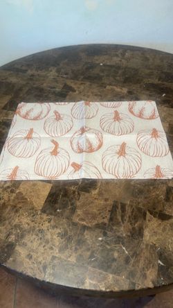 Pumpkin Print Fabric Placemat
