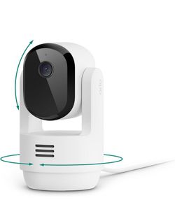 Security Camera 2K, Wired Plug-in Power, Person Recognition, Animal Detection, Animated Preview, 1-Month Secure Plan, Auto Motion Tracking, 1 Cam, Whi