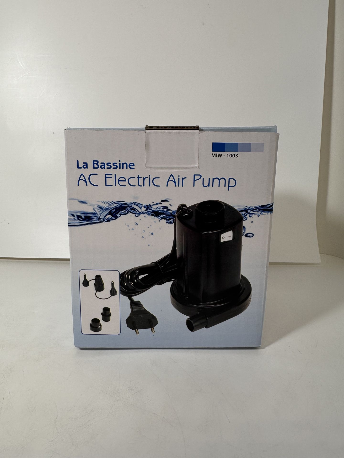 La Bassine AC Electric Air Pump for Pool w Round Tap Adapter 