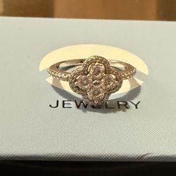 925 Silver Clover Ring