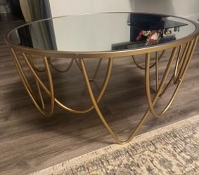 Gold Mirror Coffee Table