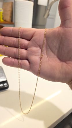 ✨ Petite 14K Gold Chain – 24" ✨