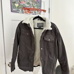 Grey Sherpa Jacket Size M