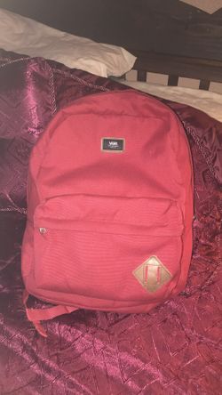 Vans red backpack