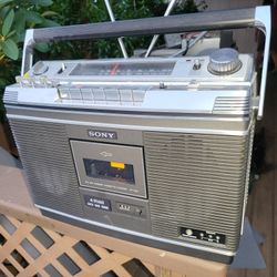 Sony Stereo Cassette System Boombox Vintage