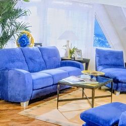 DeLuca, Blue , Approximately 82×36×36